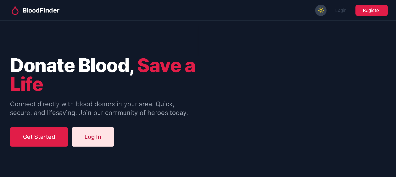 Blood Donation Finder — Project by Rabeel Ahmed